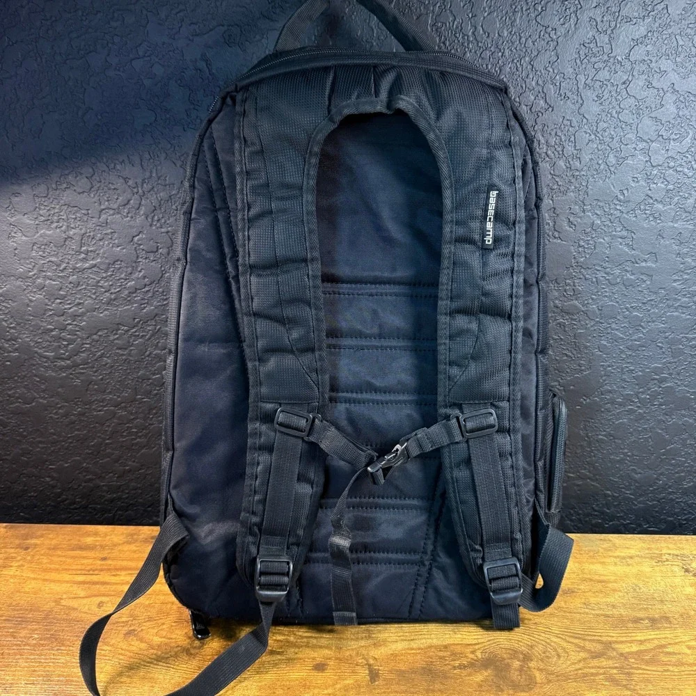 Basecamp Rackspace Black Ballistic Nylon Laptop Backpack Tech Bag Large